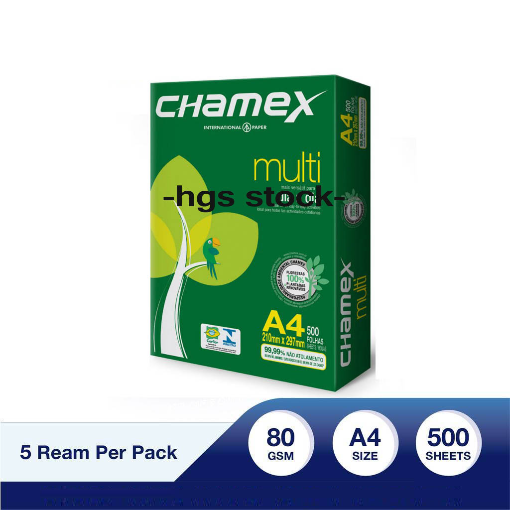 Chamex A4 80 gsm natural white copy paper