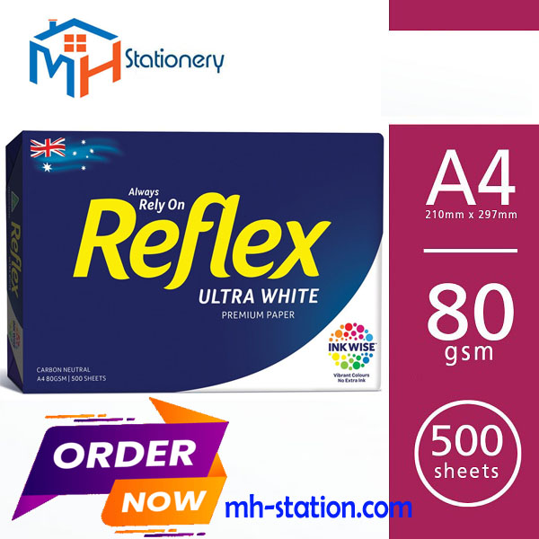 Reflex copy paper A4 80,75,70 gsm