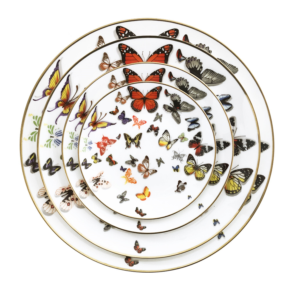 porcelain-wedding-plate-butterfly-design-106690