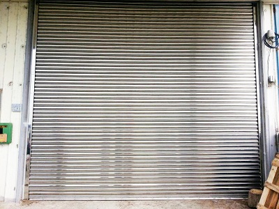 Garage Rolling Door - Stainless Steel