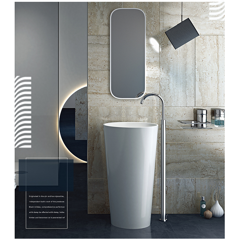 Modern Stone Sink, New Indoor Pedestal Wash Basin