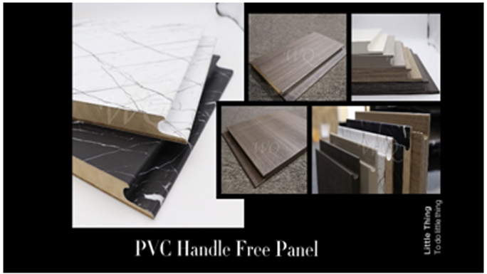 PVC handle free panel and PVCPVC wrapping panel