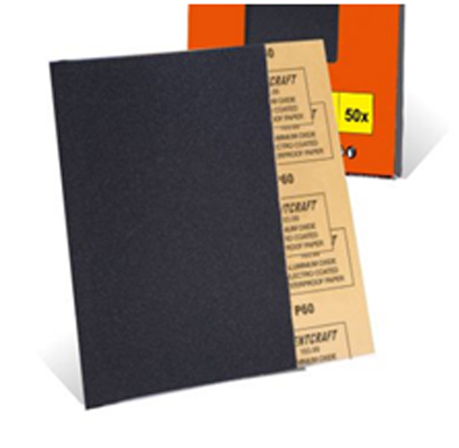 Sandpaper, emery cloth