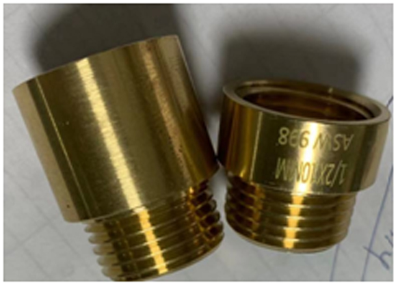 Brass pipe fitting