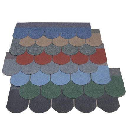 FISH SCALE ASPHALT SHINGLE