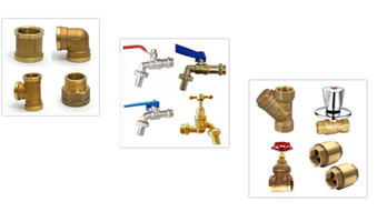 PEX PIPE AND BARSS FITTING  BRASS BIBCOCK AND  BALL VALVE